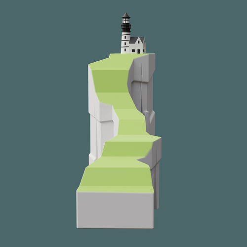 Vuurtoren op klif SDFM WIP 01