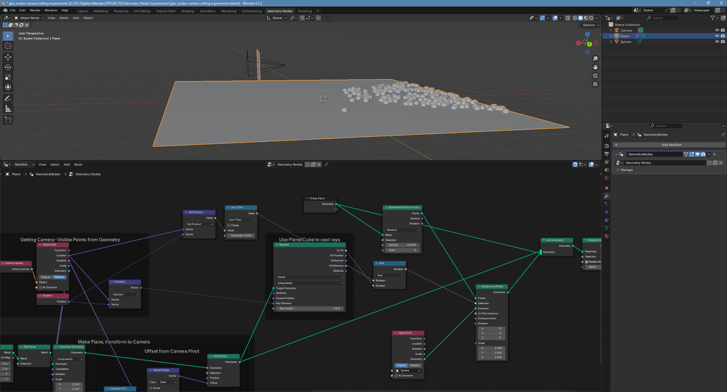 Geometry Nodes - Camera Culling - Particles and Physics Simulations ...
