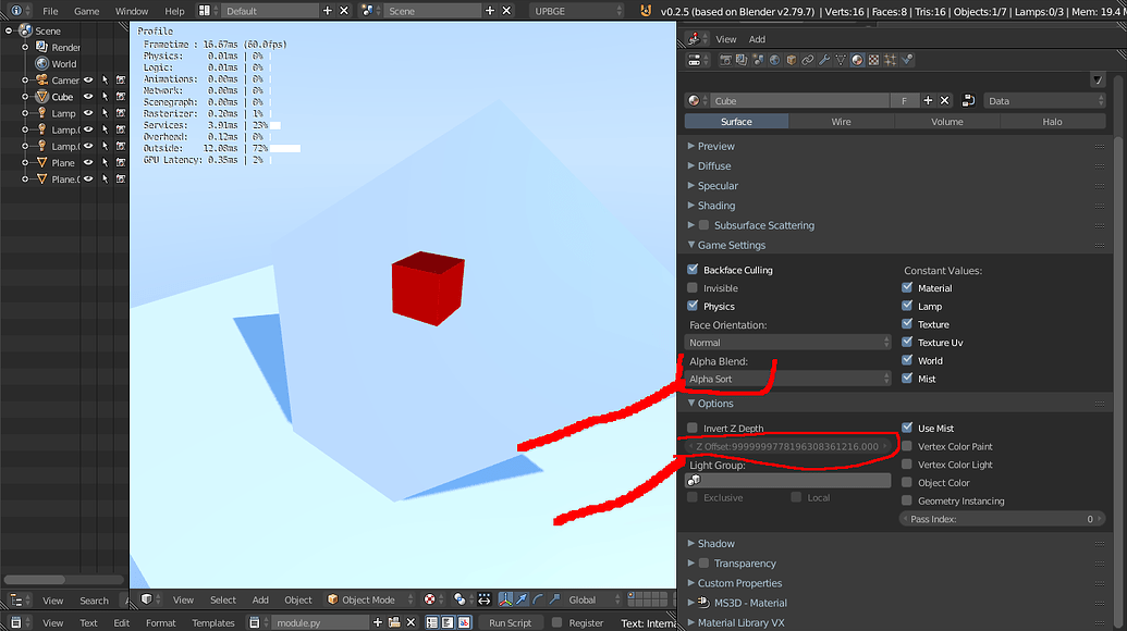 Can I set an object to be always shown in front of another object ...