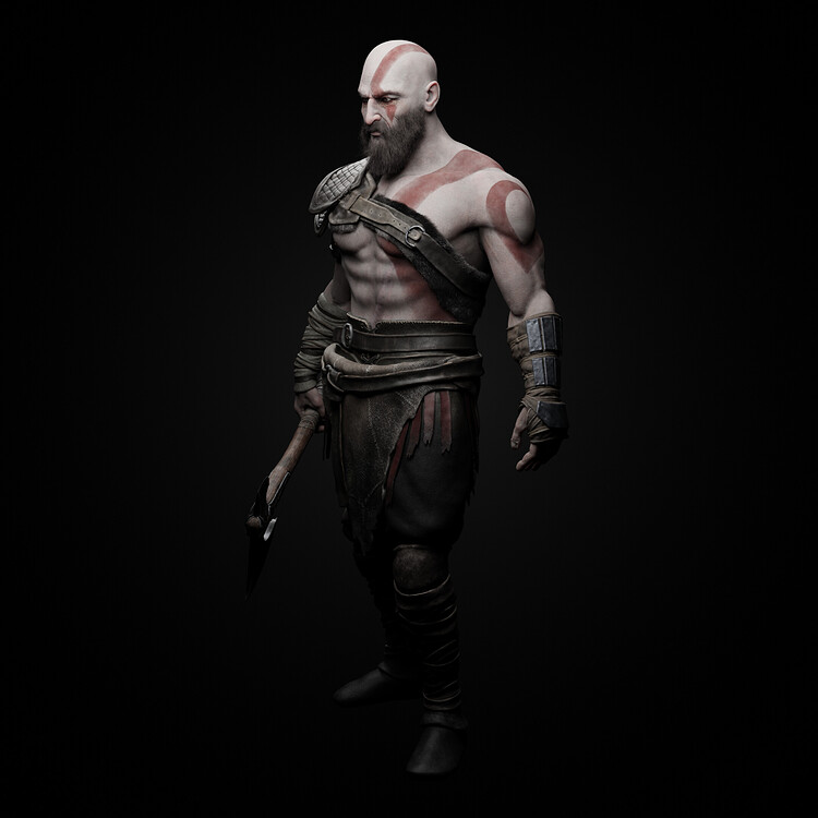 Kratos | God of War 4 - Finished Projects - Blender Artists Community