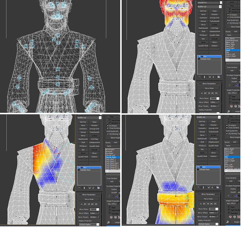 Blender to 3ds max via .FBX - Import Game Rig with Skinning/Weights ...