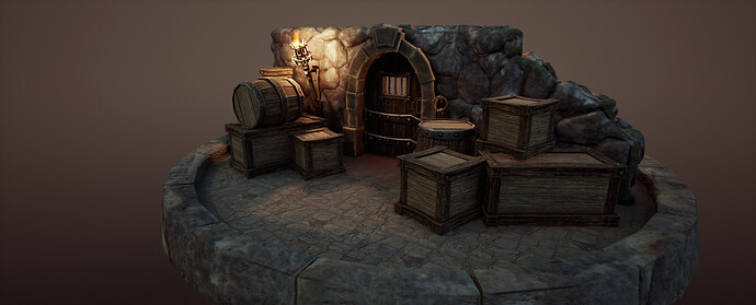 Blender 3  Unreal Engine 5  Complete Guide  Stylized Skyrim Style Dungeon Environment Tutorial HiRes2