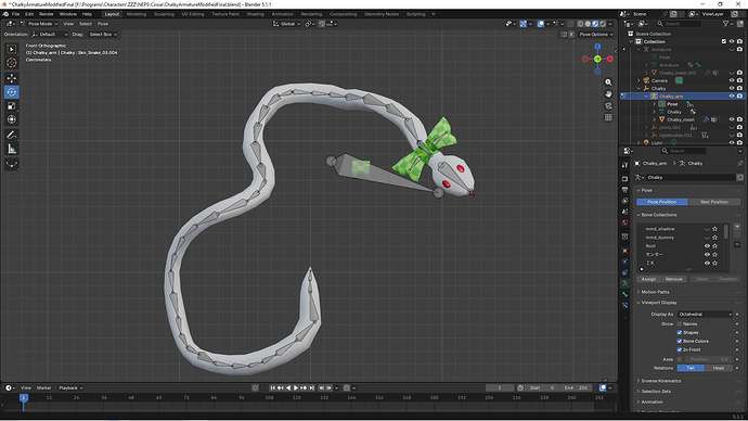 Snake Skeleton Rig Modified Snake rig - Animation and Rigging - Blender Artists Community