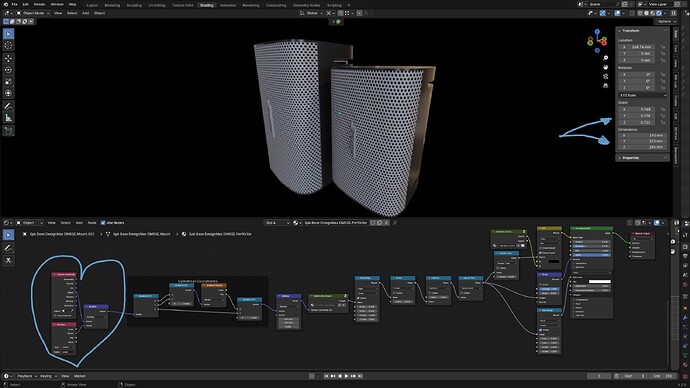 Procedural shader based on object coordinates - problem with scale ...