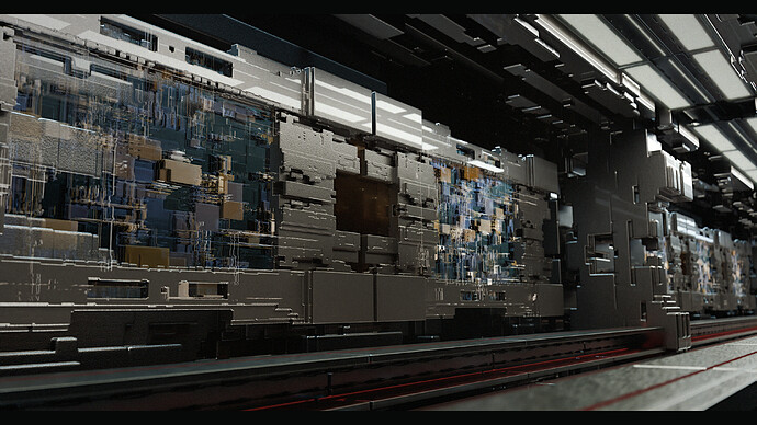 Sci-Fi Corridor - Finished Projects - Blender Artists Community