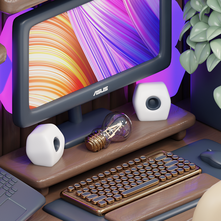 ProArt Desk Setup - Finished Projects - Blender Artists Community