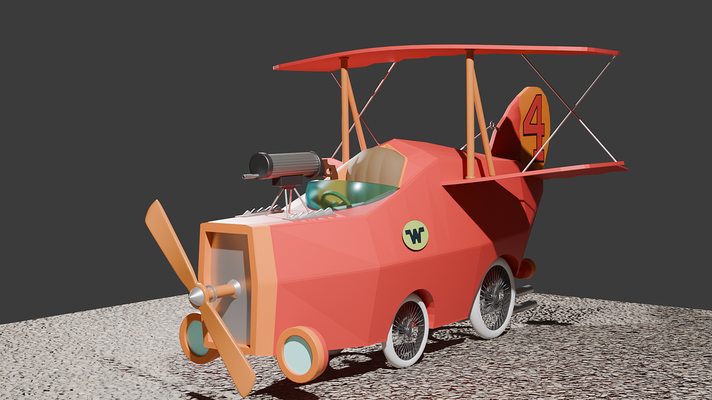 Wacky Races, #4 Crimson Haybailer - Finished Projects - Blender Artists ...