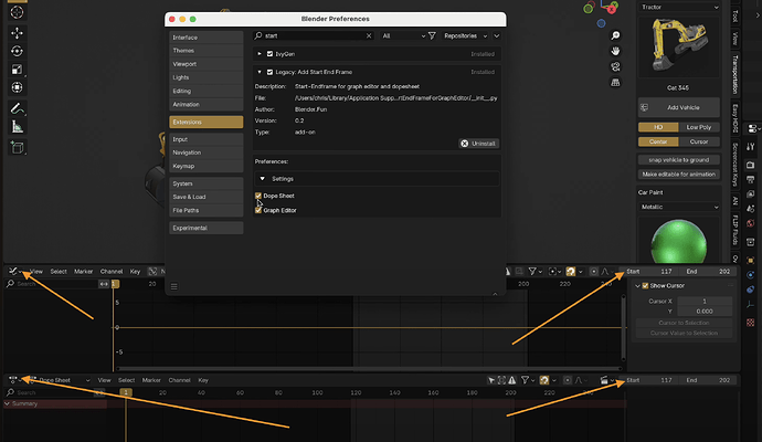Start and Endframe for Dope Sheet and Graph Editor - Released Scripts ...