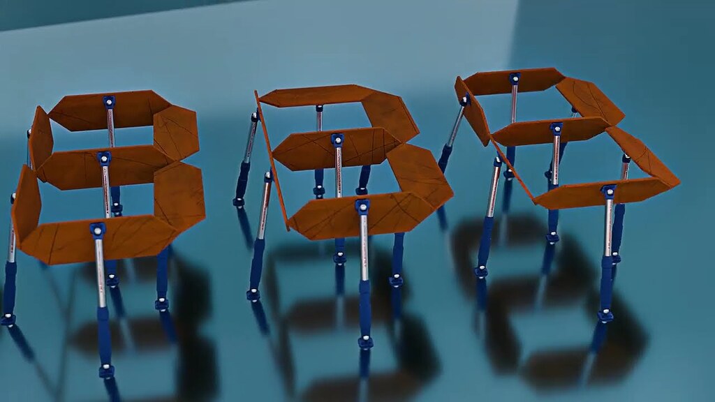 Digital counter animation - made with geometry nodes - Finished ...