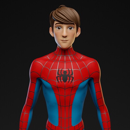 Peter Parker Fanart - Finished Projects - Blender Artists Community