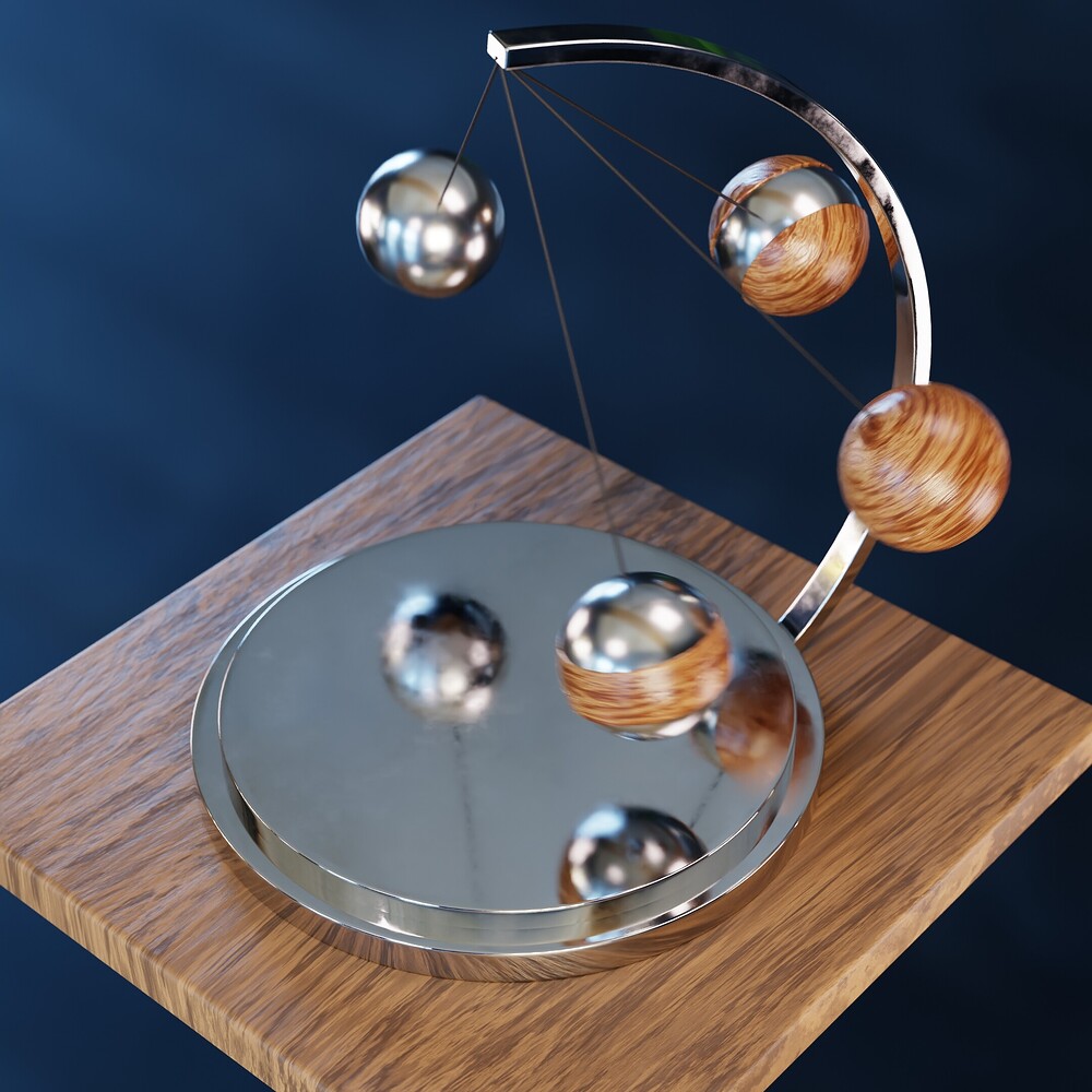 Satisfying Swinging Spheres Looping Animation - Animations - Blender ...