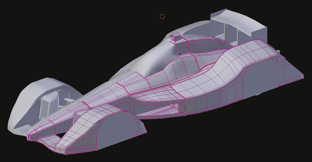 A Futuristic Indycar Works In Progress Blender Artists Community 6843