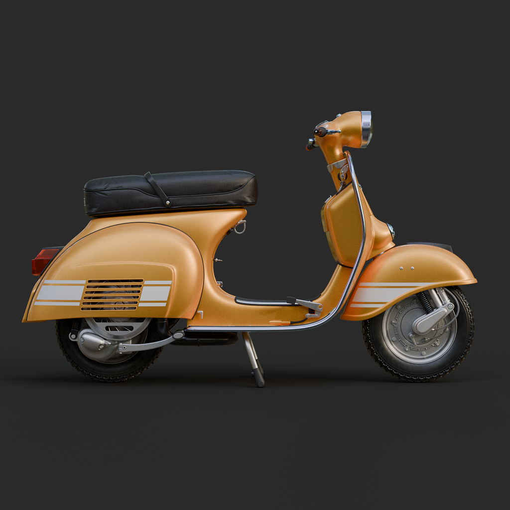 Scooter Vespa Rally 200 - Finished Projects - Blender Artists