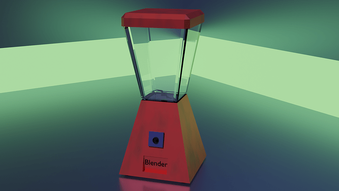 Finished Blender Red