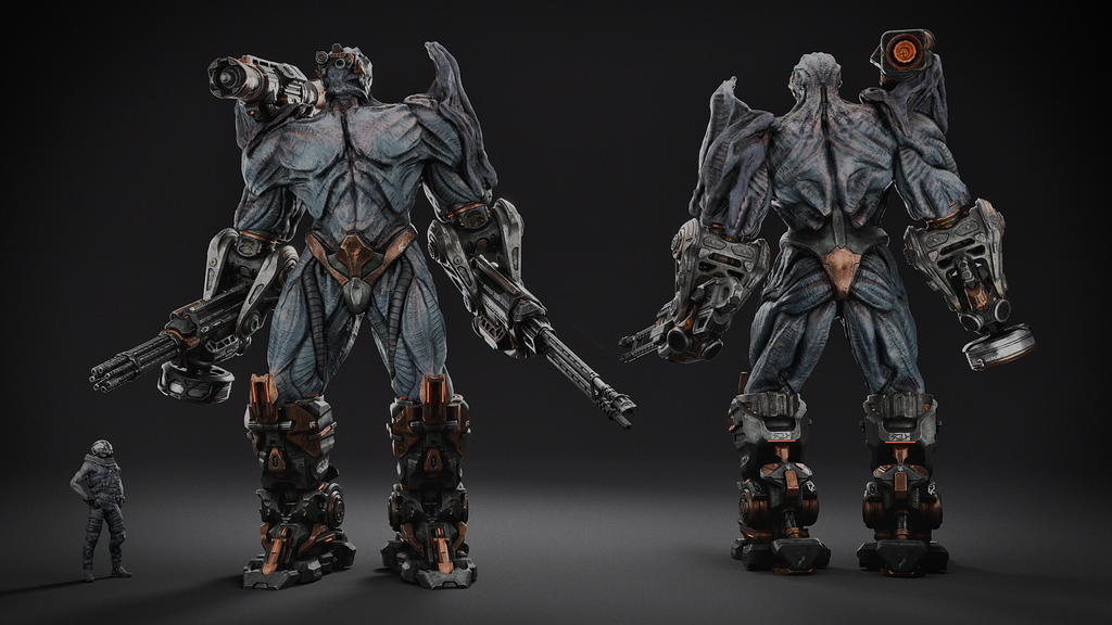 Animatronic Shell Manifold Mech Shell - Creature Creation - Finished Projects - Blender ...