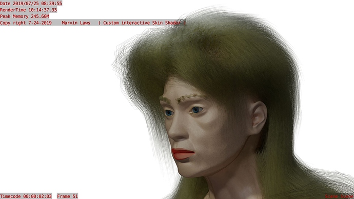 interactive skin shader cycles test 5 rembrandt portrait shot