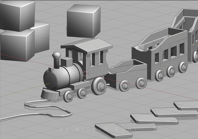 Train Texture Cube Wooden Toy Train | My '10-Cubes-Challenge' REMAKE - 10 Cubes Challenge ...