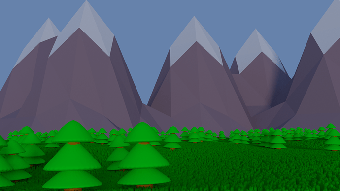 Low poly scene - Finished Projects - Blender Artists Community