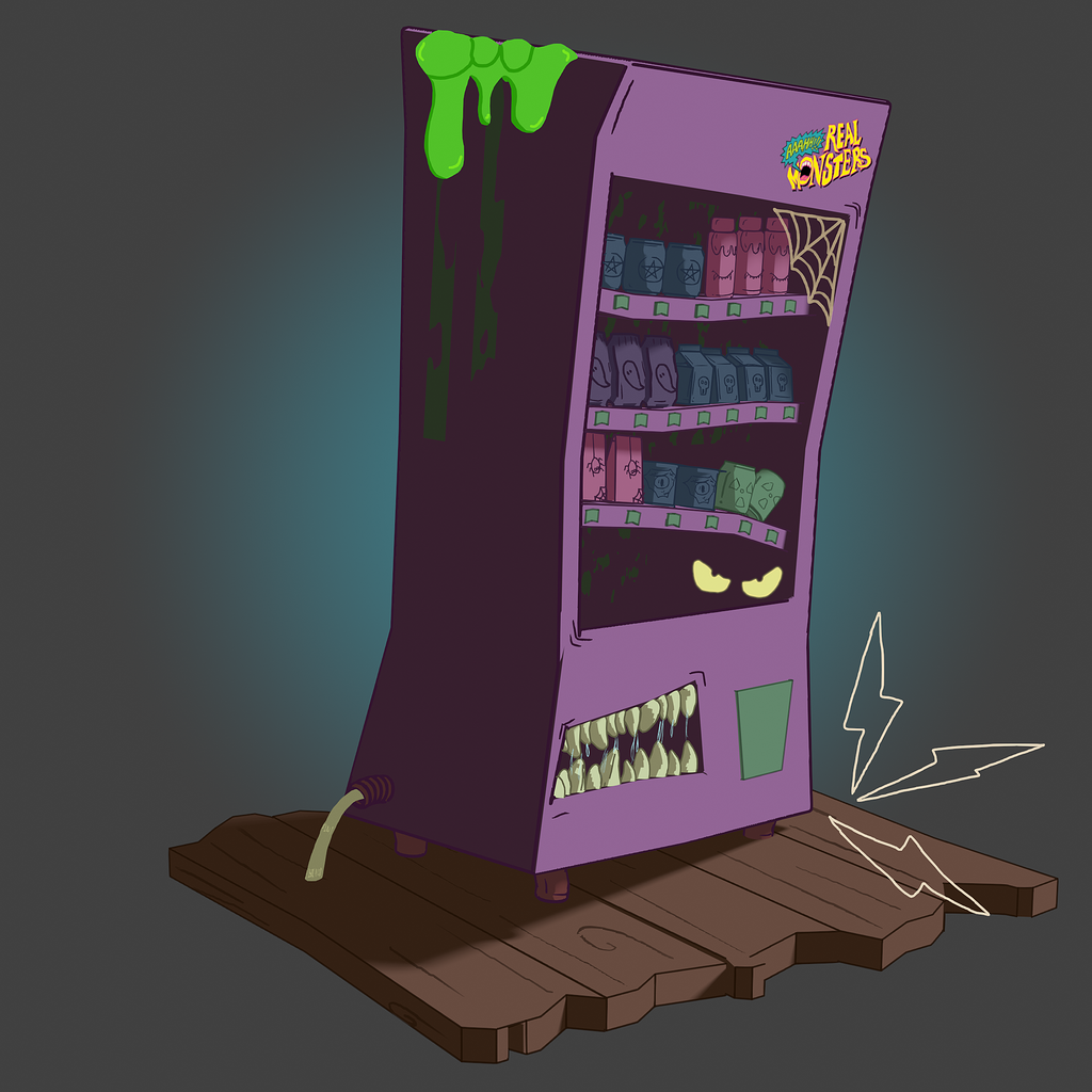 Animated Spooky Vending Machine 3D + 2D - Finished Projects - Blender ...