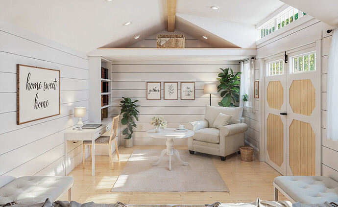 Finished Cape Cod Shed Interior - Finished Projects - Blender Artists ...