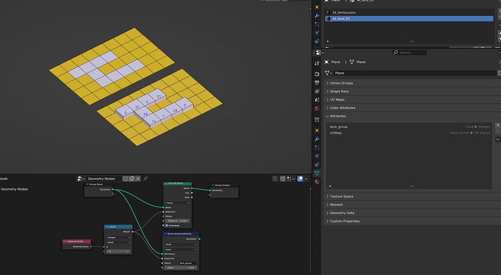 Face group in Geometry nodes - Modeling - Blender Artists Community