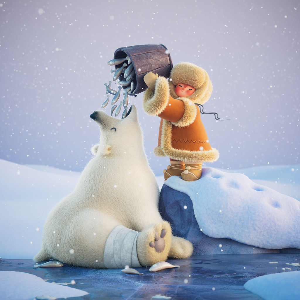 Snow Bear - Finished Projects - Blender Artists Community