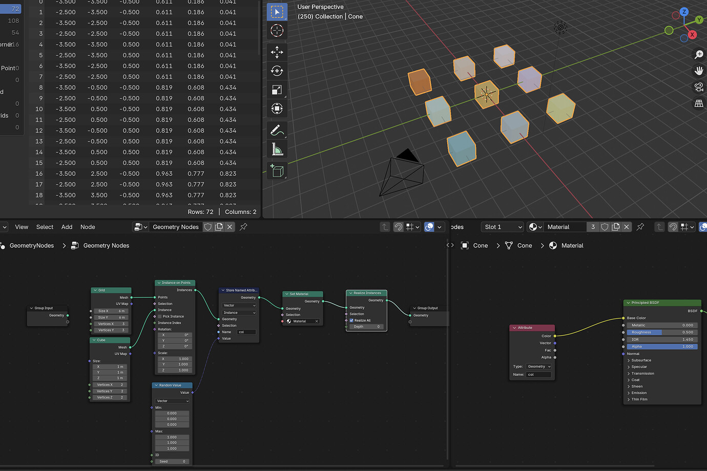 Add different materials to a array node - Modeling - Blender Artists ...