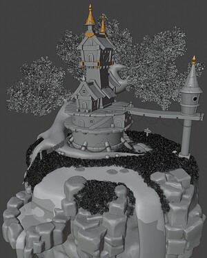 Fantasy Tree House model