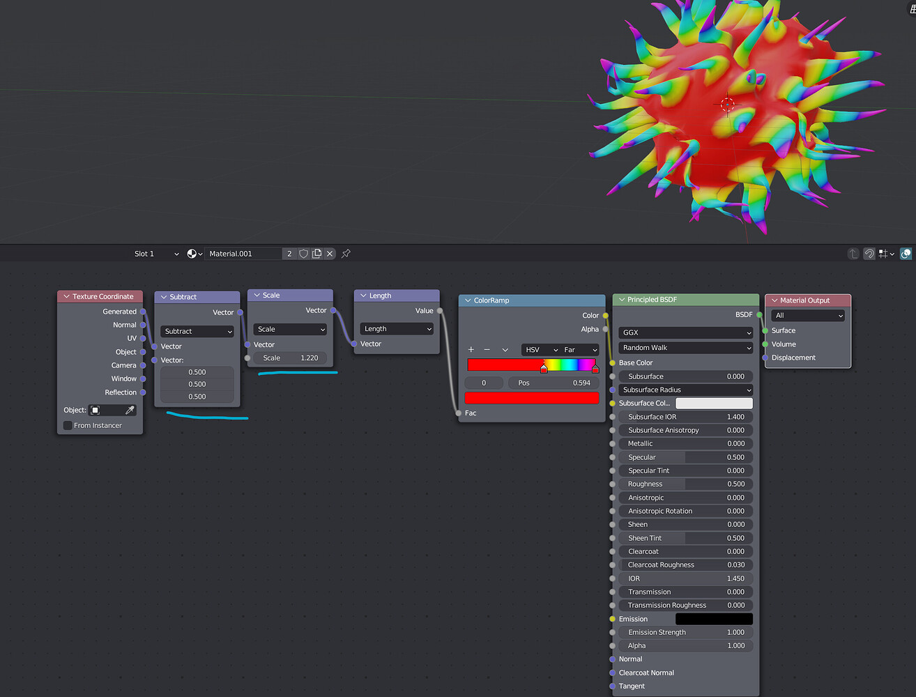 Create spherical gradient material - Materials and Textures - Blender ...