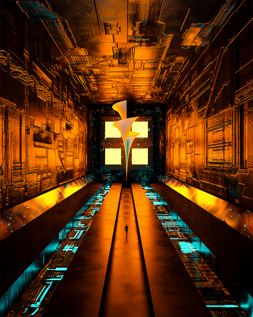 Sci-Fi Futuristic Corridor - Finished Projects - Blender Artists Community