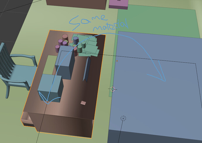 Objects same material but looks odd in viewport shading - Materials and ...