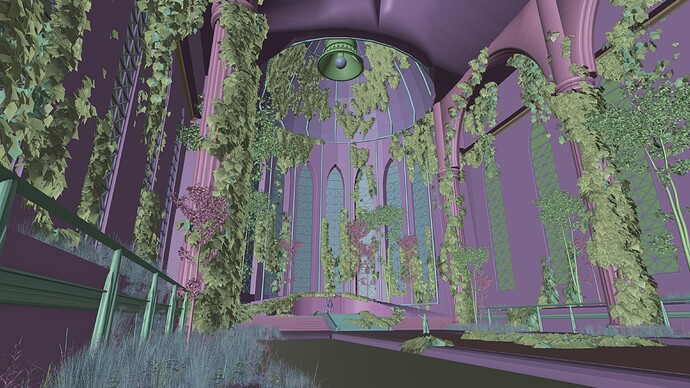 Church render viewport