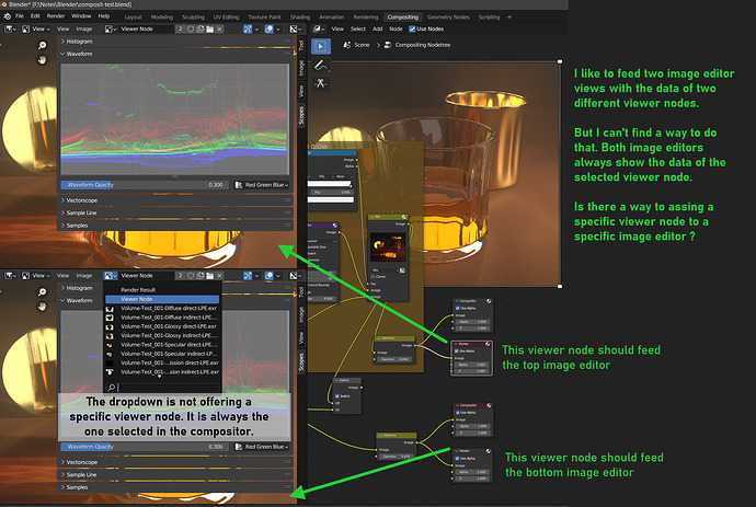 Assigning specific viewer node to specific image editor? - Compositing ...