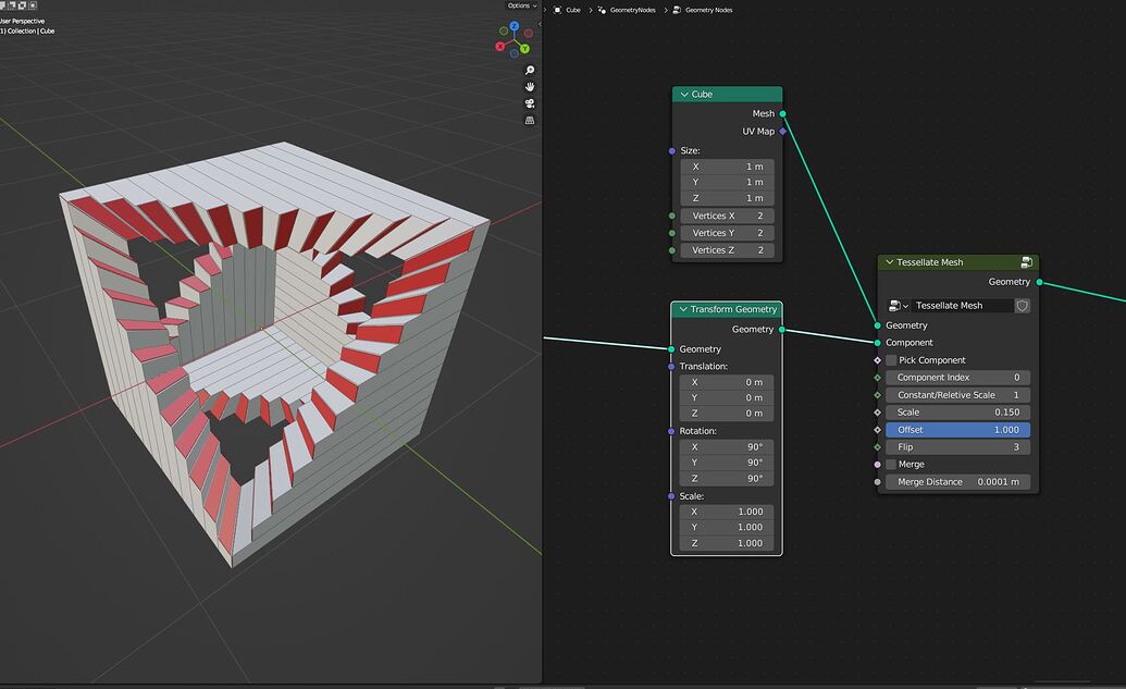 Apply a geometry node on each face of a geometry - Modeling - Blender ...