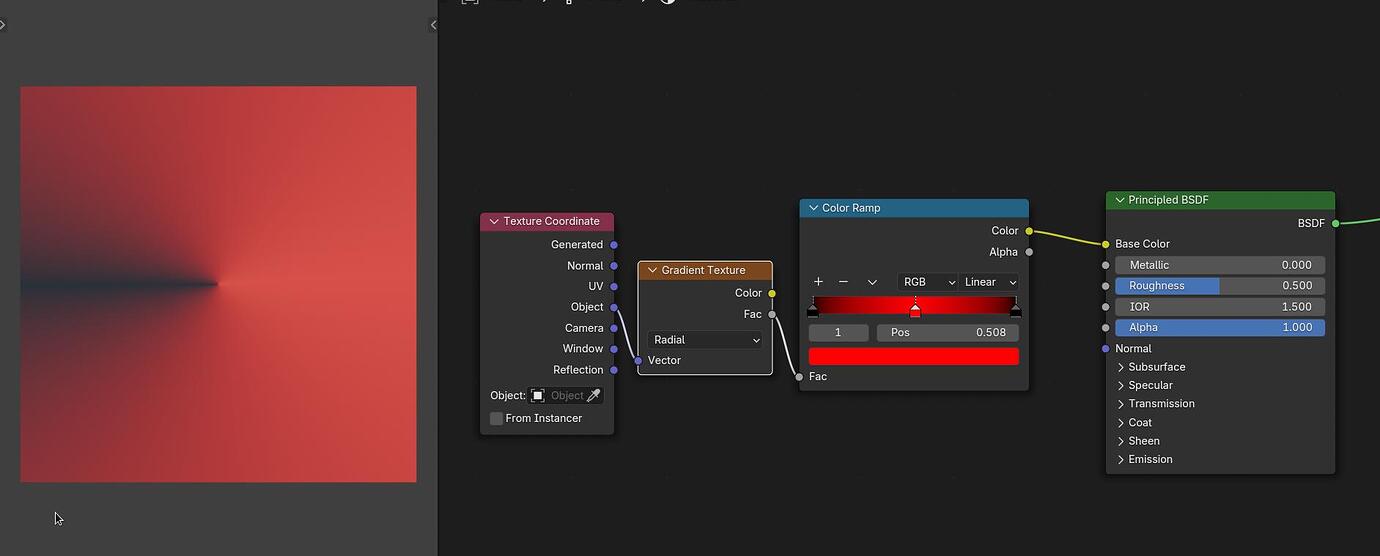 Radial Gradient on a Plane - Materials and Textures - Blender Artists ...