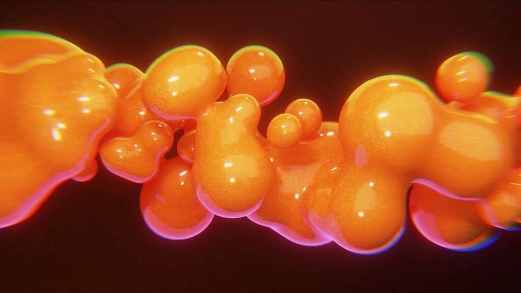 Slow Juicy Oranges Lava Lamp /// satisfying perfect loop metaballs  particles - Animations - Blender Artists Community