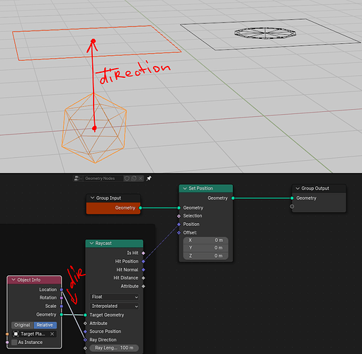 Geometry Node - Raycast to plane - Modeling - Blender Artists Community