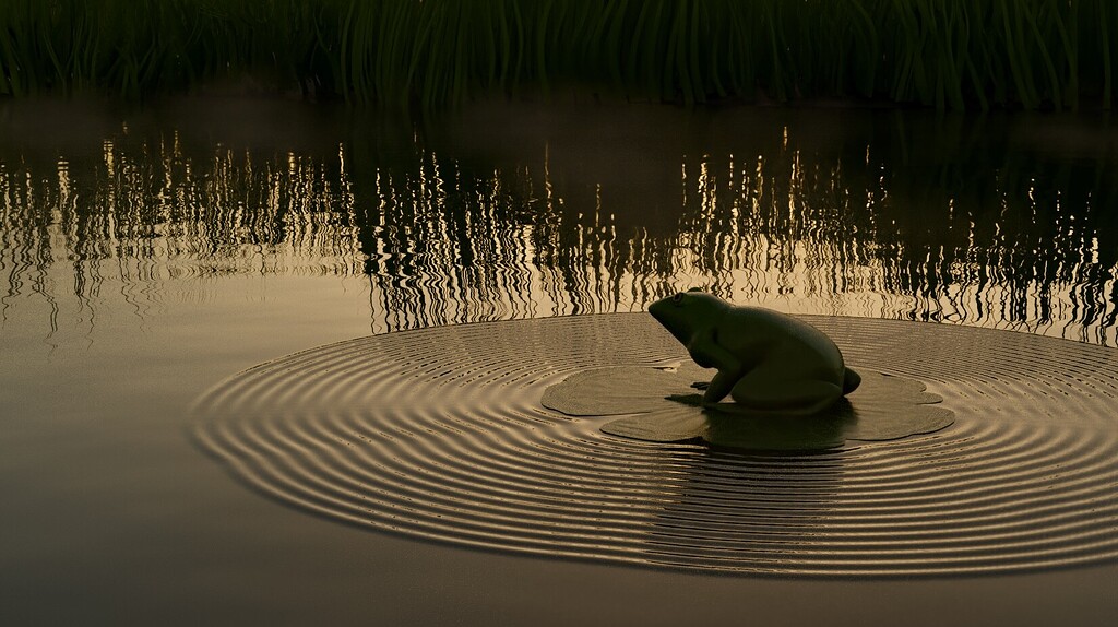 Frog R Making Ripple Frog Singing on a Lily Pad (Blenduary, Day 1: Ripple) - Finished ...