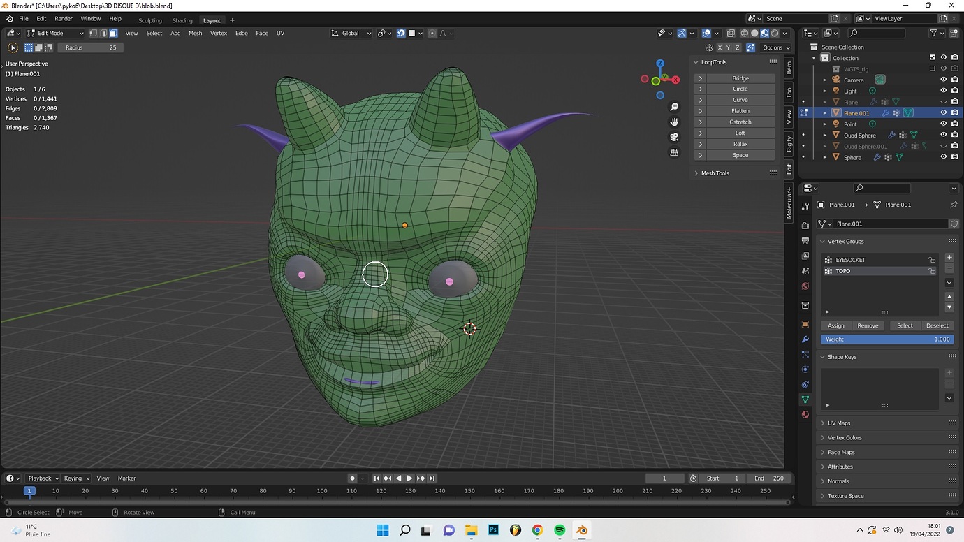 My first retopology - Modeling - Blender Artists Community