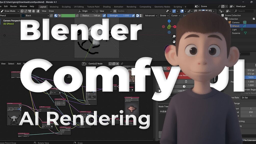 Generate AI Rendering with Blender ComfyUI AddOn - Tutorials, Tips and ...