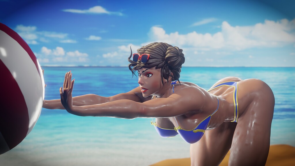 Chun Li Relaxing Street Fighter Fan Art Finished Projects