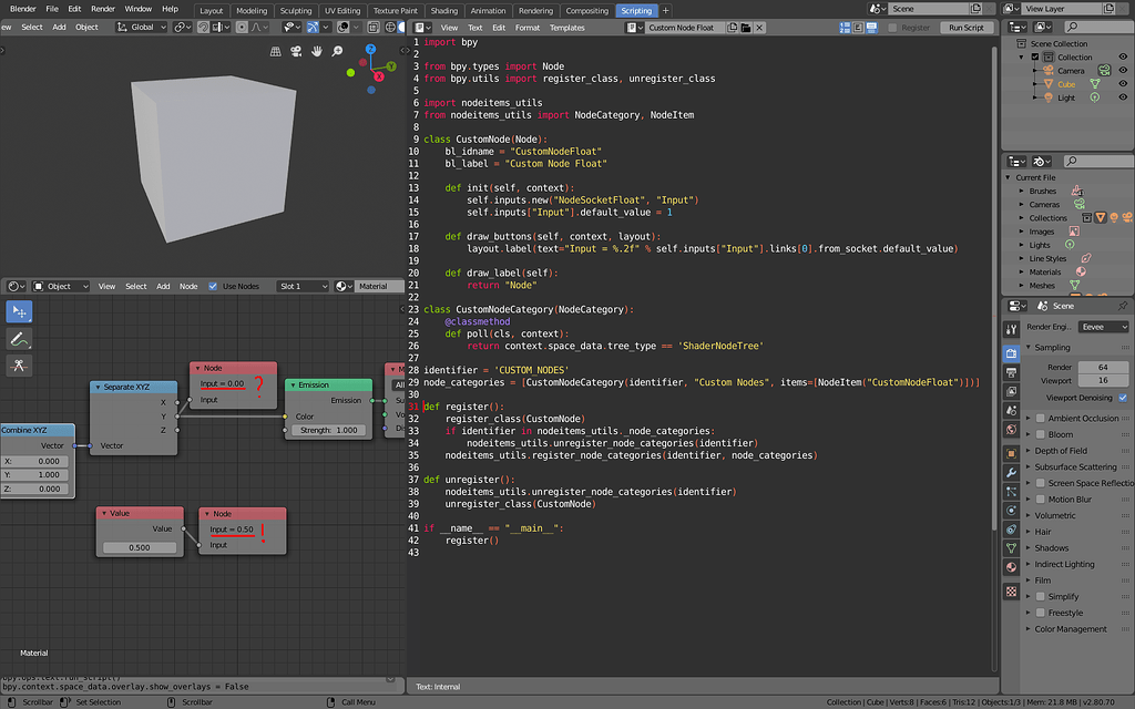 Problem with the simple input node - Python Support - Blender Artists ...