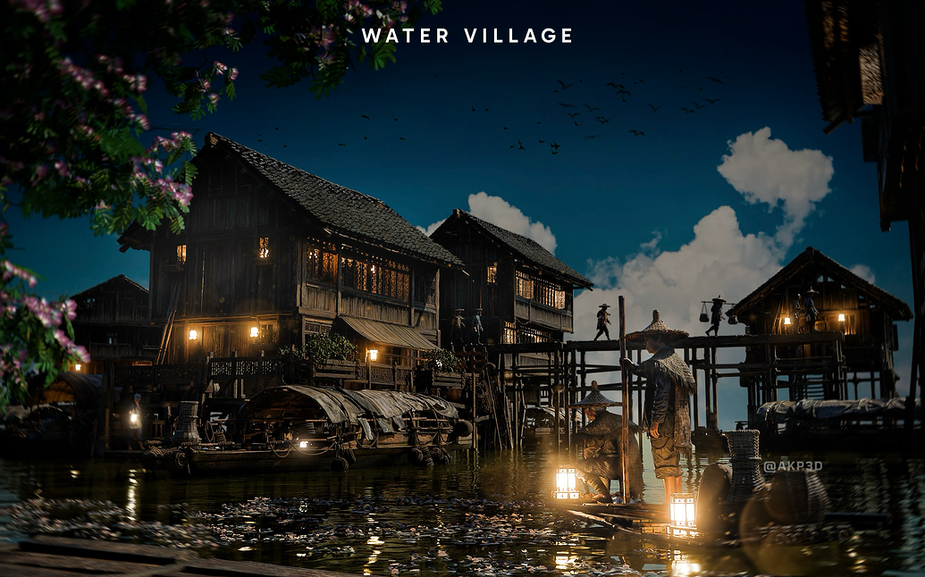 Water village - Finished Projects - Blender Artists Community