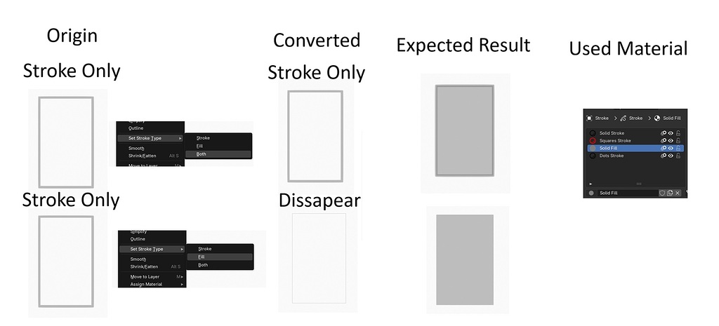 Fill Missing for Closed Stroke (Initially Drawn Stroke-Only) - Basics ...