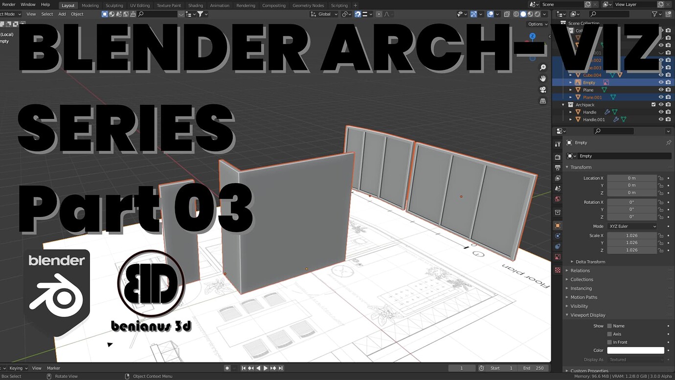 Blender Archviz Tutorial Series - Part 03 - Tutorials, Tips And Tricks ...