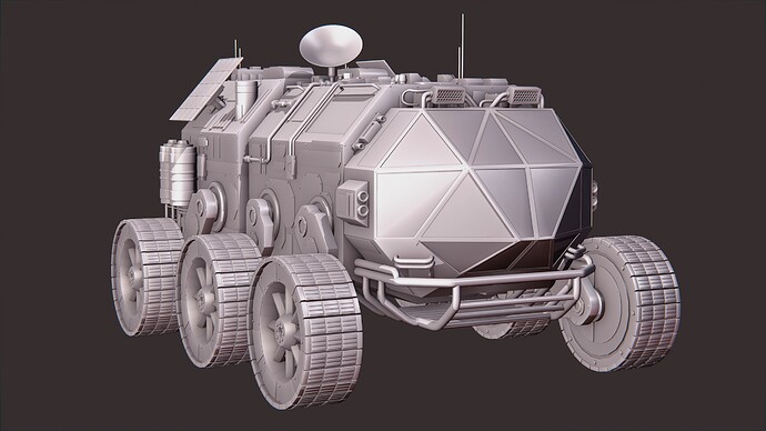 Mars Rover Matcap 1