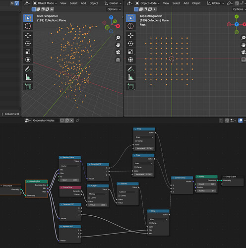 How can I create a seamlessly looping geometry node particle animation ...