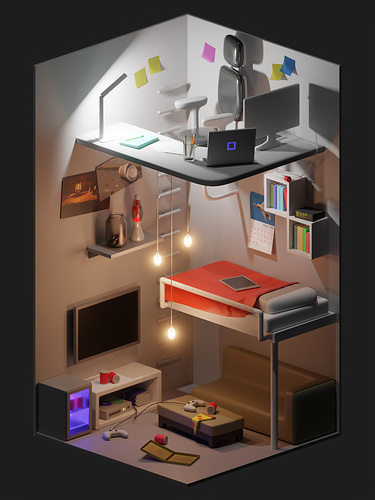 Compact Bed Room v1