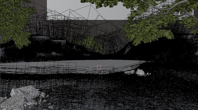 Lake scene wire version