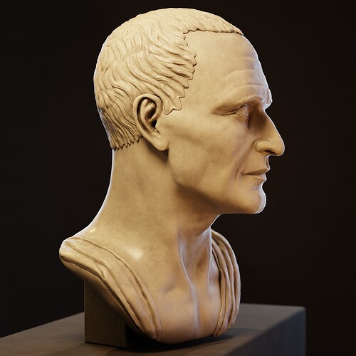 Roman Bust Statue Sculpt 4